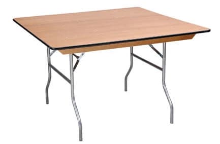 4'x4' Square Wood Table